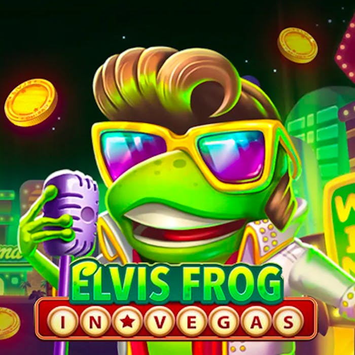 Elvis Frog in Vegas logo