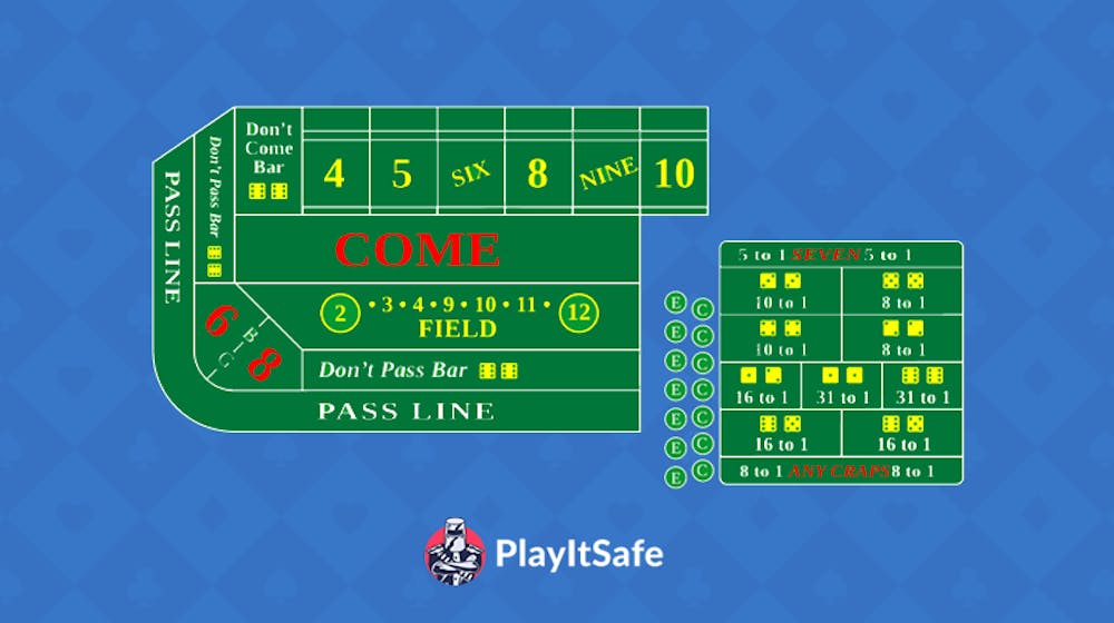 craps table layout