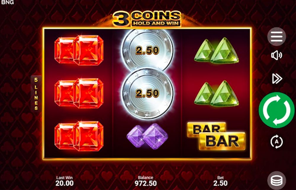 3 Coins Slot: Paylines, Symbols, RTP & Free Play logo
