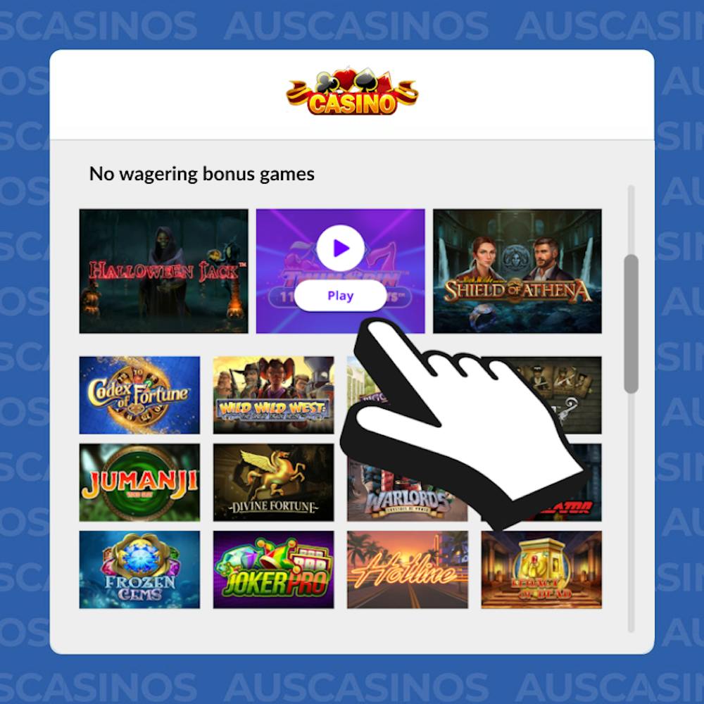 Browse and choose a casino