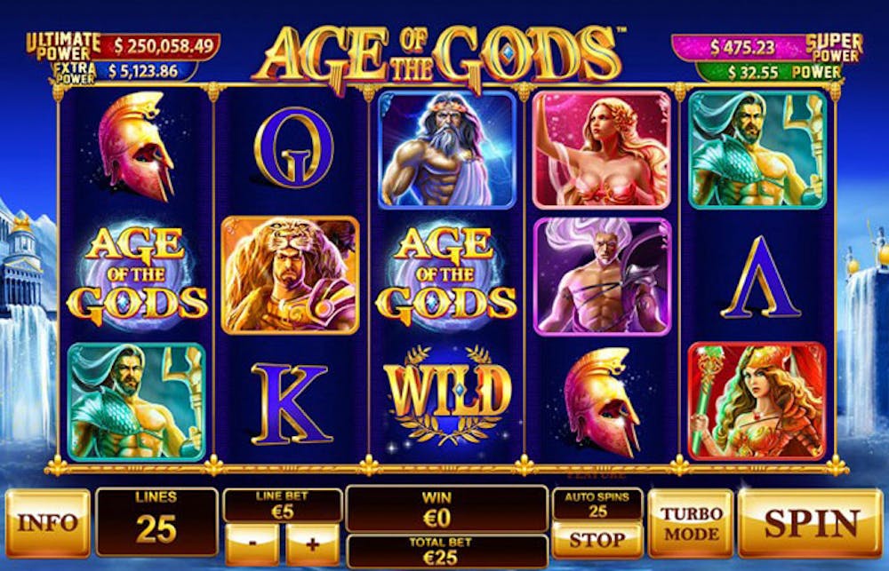 age of gods progressive jackpot