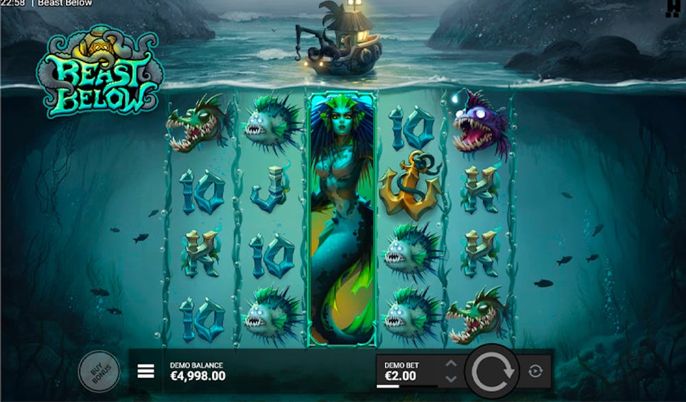 Beast Below – RTP, Paylines, Features & Free Play logo