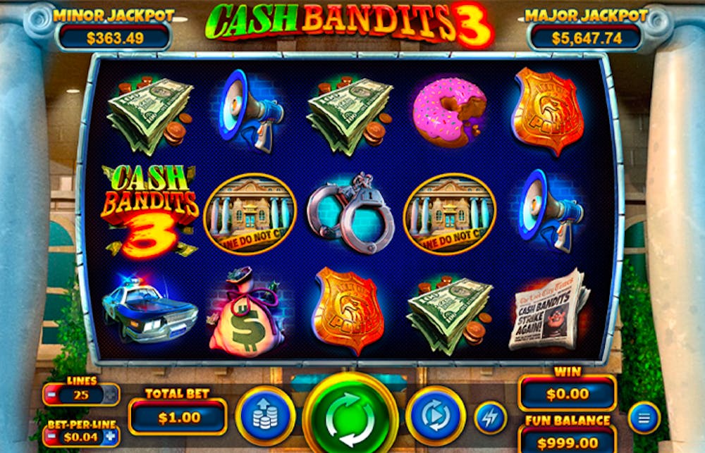 Cash Bandits 3 Slot: Paylines, Symbols, RTP & Free Play logo