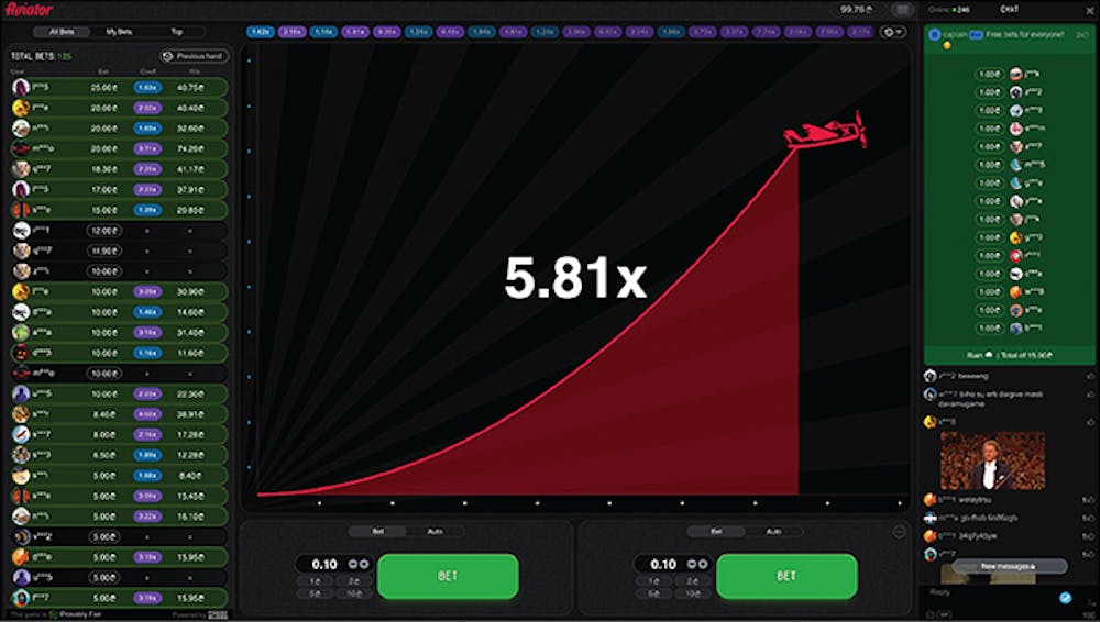 Aviator crash game features a red plane tracking up - cash out before it crashes!