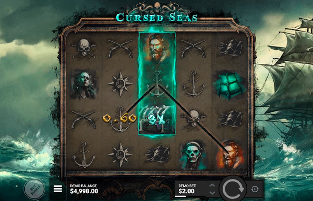 Cursed Seas Slot: RTP, Paylines, Features & Free Play logo