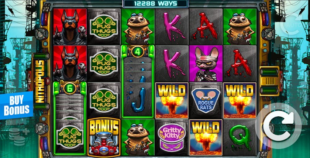 Nitropolis Slot: RTP, Paylines, Features & Free Play logo