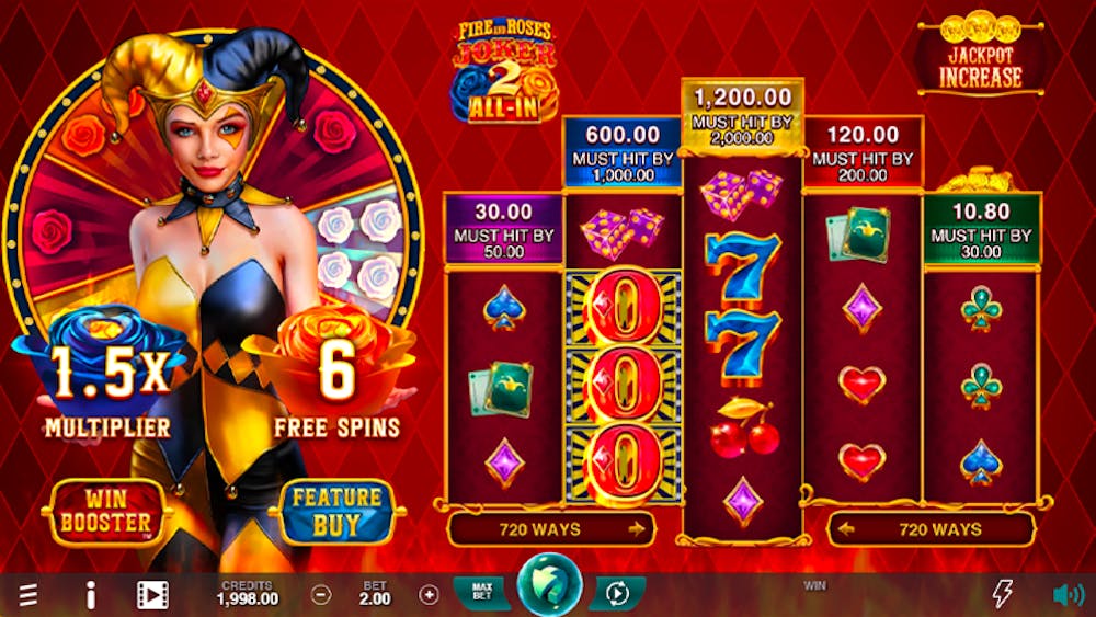 Fire and Roses Joker 2 All-In: RTP, Paylines, Features & Free Play logo