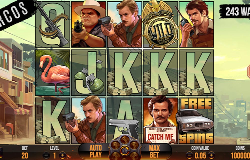 Narcos Slot: Paylines, Symbols, RTP & Free Play logo
