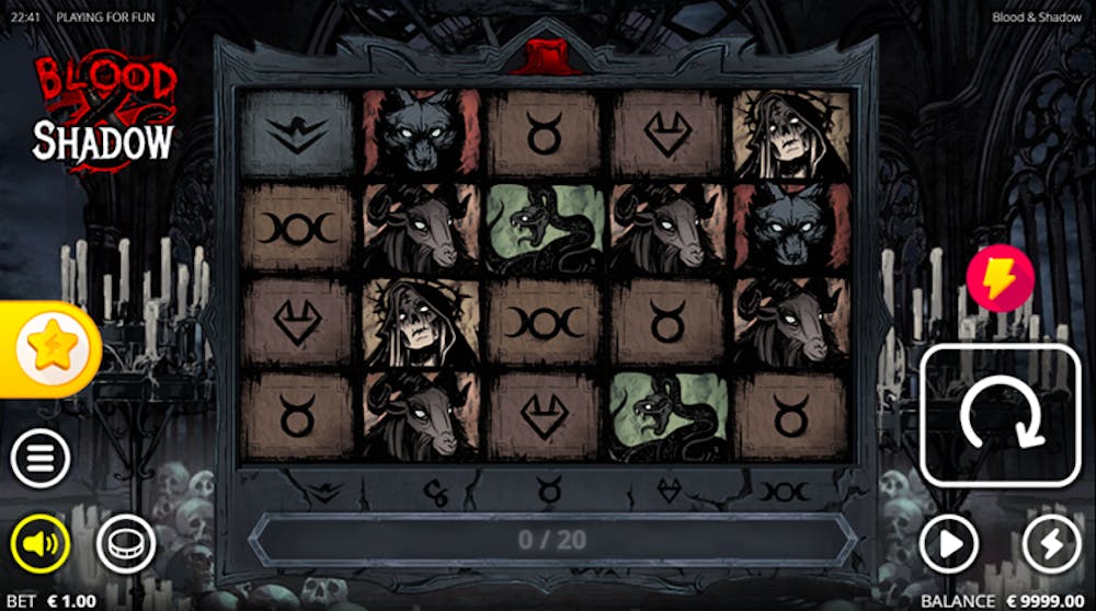 Blood and Shadow Slot: RTP, Paylines, Features & Free Play logo