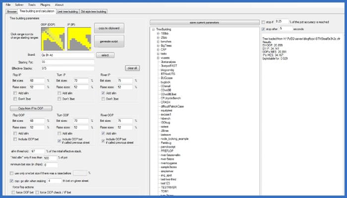 poker solver inputs