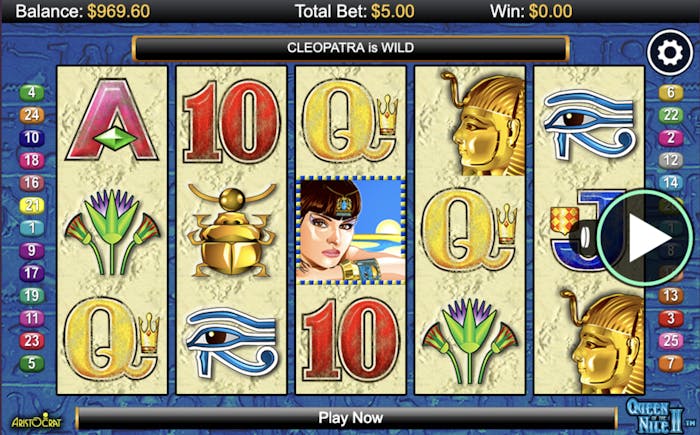 queen of the nile 2 slots
