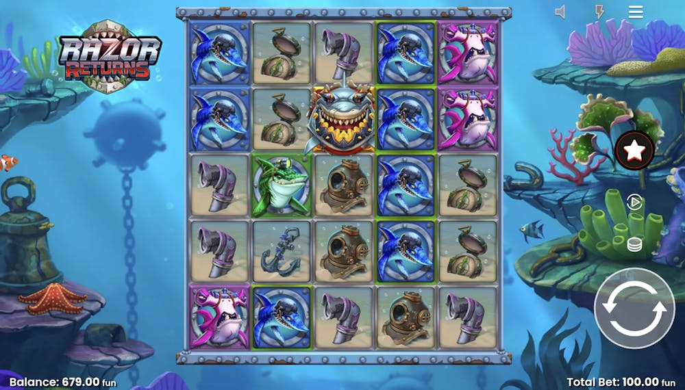 Razor Returns Slot: Paylines, Symbols, RTP & Free Play logo