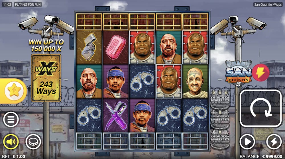 San Quentin Xways Slot: Paylines, Symbols, RTP & Free Play logo