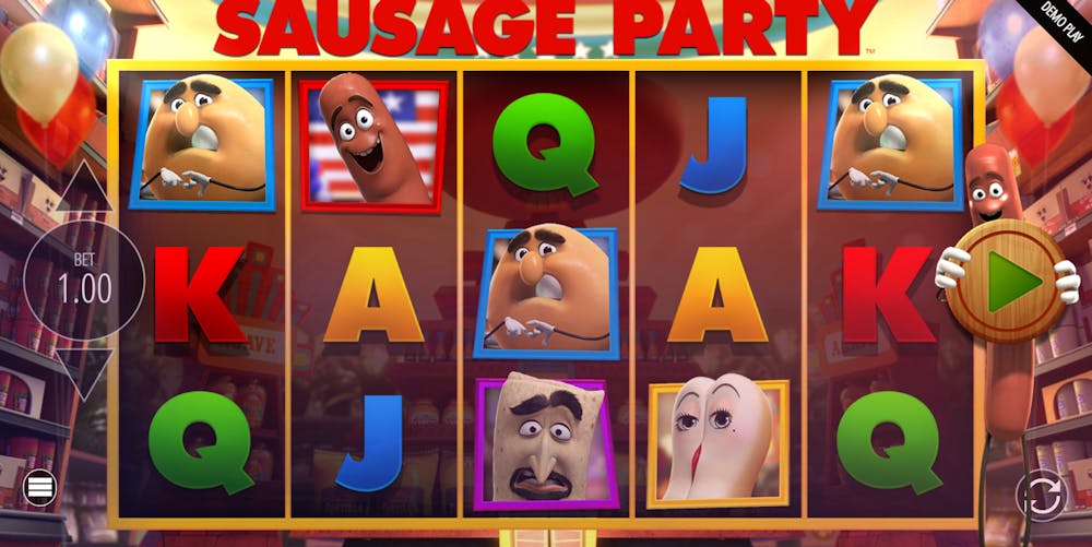 Sausage Party: RTP, Paylines, Features & Free Play logo