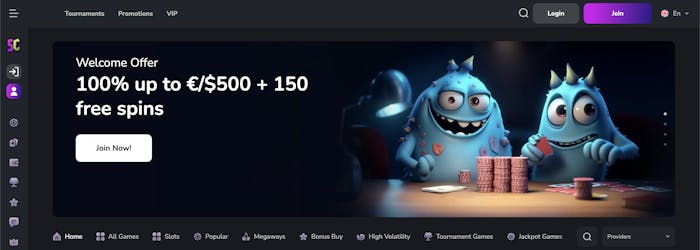 scream casino home page
