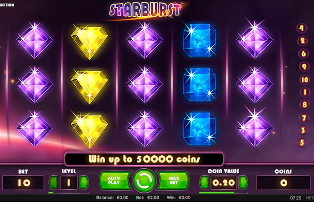 Starburst Slot: Paylines, Symbols, RTP & Free Play logo